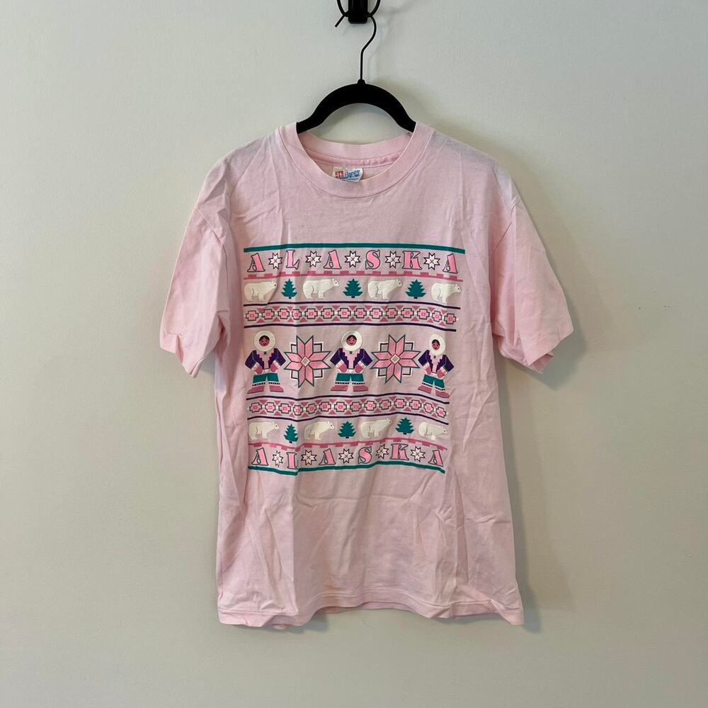 90s alaska graphic tee shirt